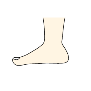 扁平足イラスト